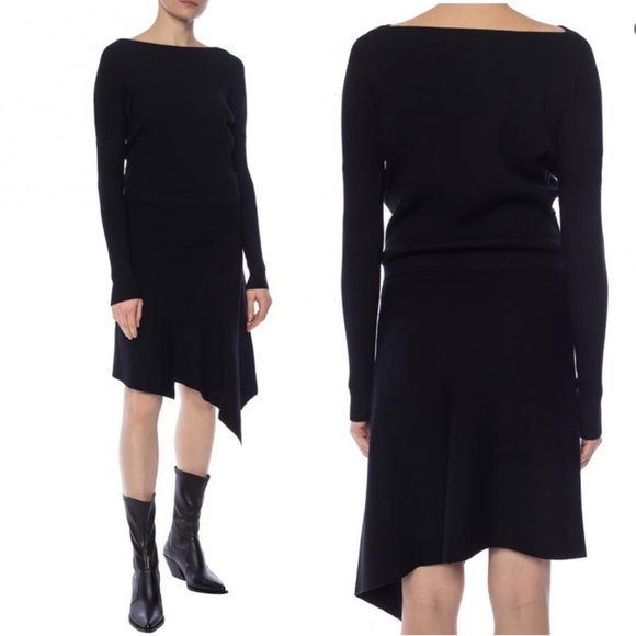 All Saints Suke Asymmetrical Sweater Dress - Picture 1 of 5